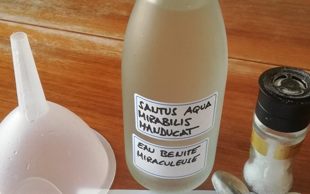 Rituel de l’eau bénite et miraculeuse